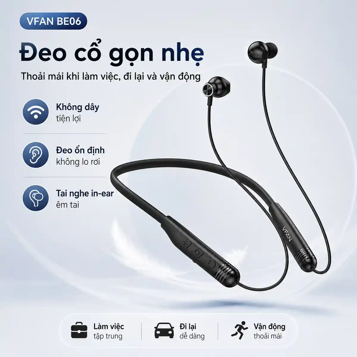 Tai nghe Bluetooth VFAN BE06 - ảnh sản phẩm 4