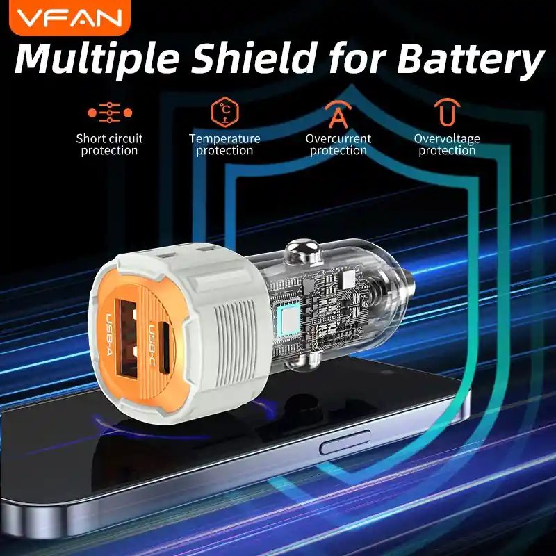 Sạc xe hơi VFAN C15 - ảnh sản phẩm 2