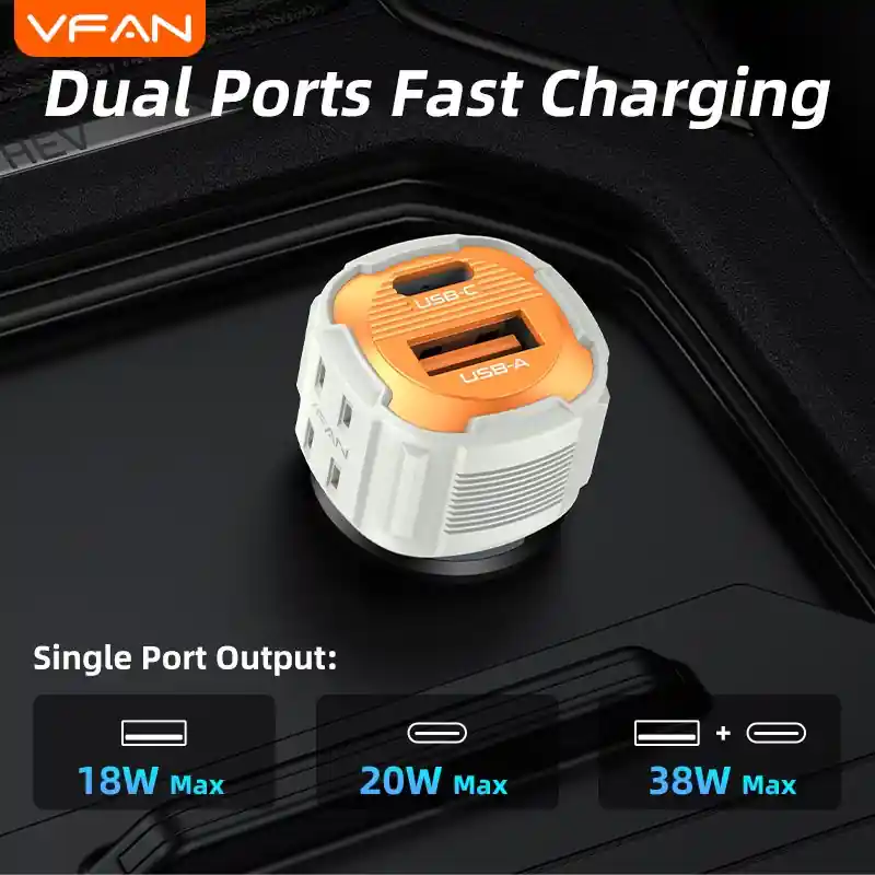 Sạc xe hơi VFAN C15 - ảnh sản phẩm 4