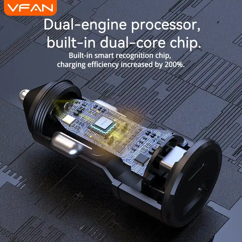 Sạc xe hơi VFAN C16 - ảnh sản phẩm 2