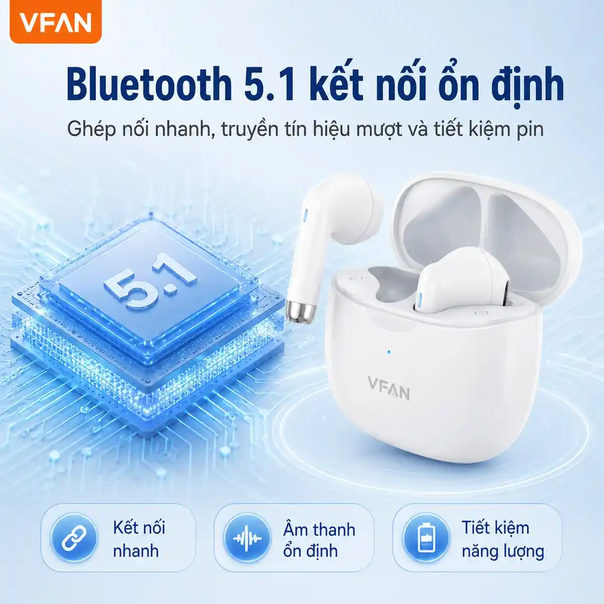 Tai nghe Bluetooth VFAN T06 - ảnh sản phẩm 3