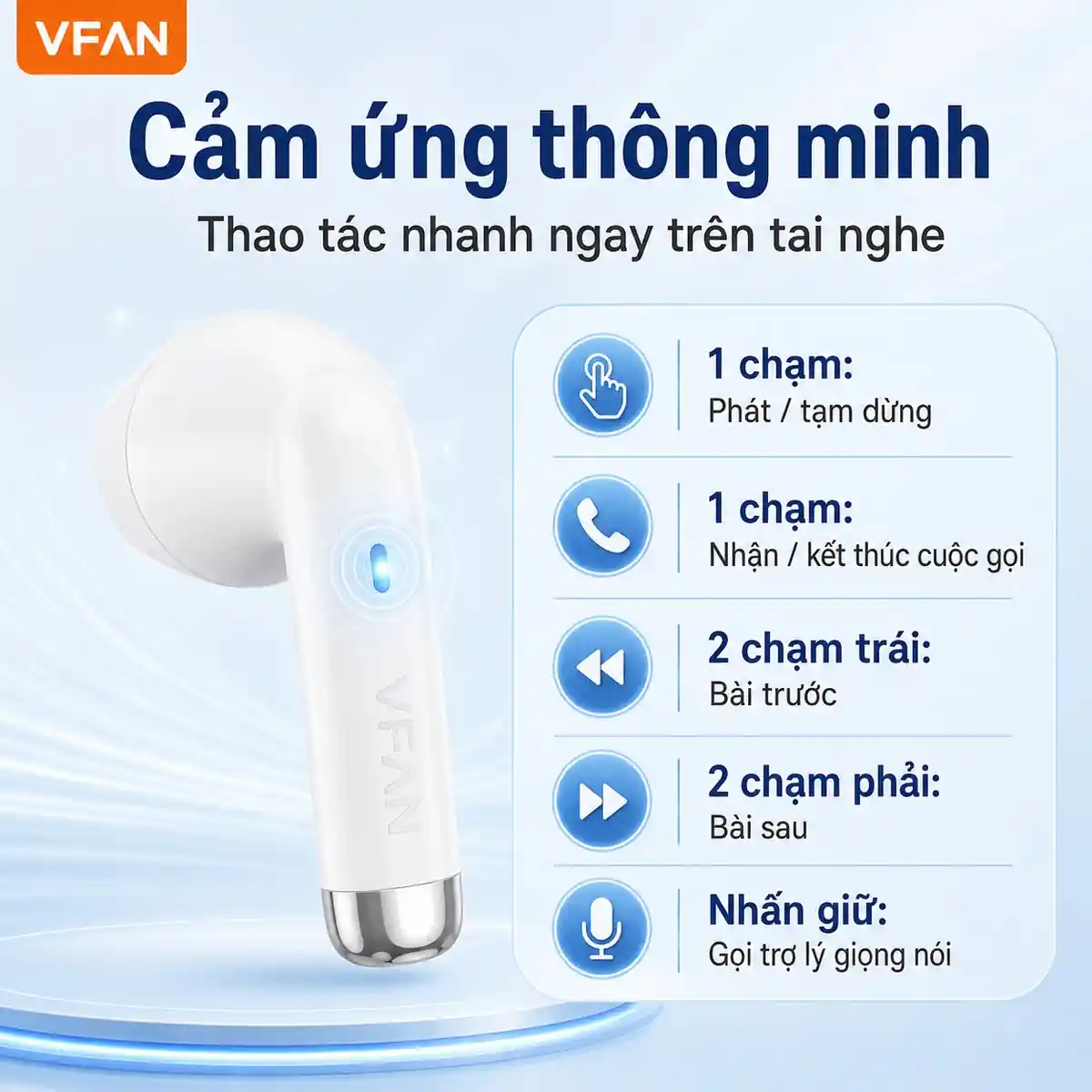 Tai nghe Bluetooth VFAN T06 - ảnh sản phẩm 4