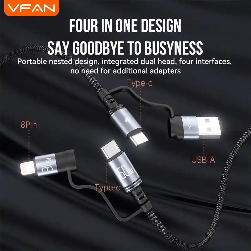 Cáp sạc VFAN X19 - ảnh sản phẩm 2